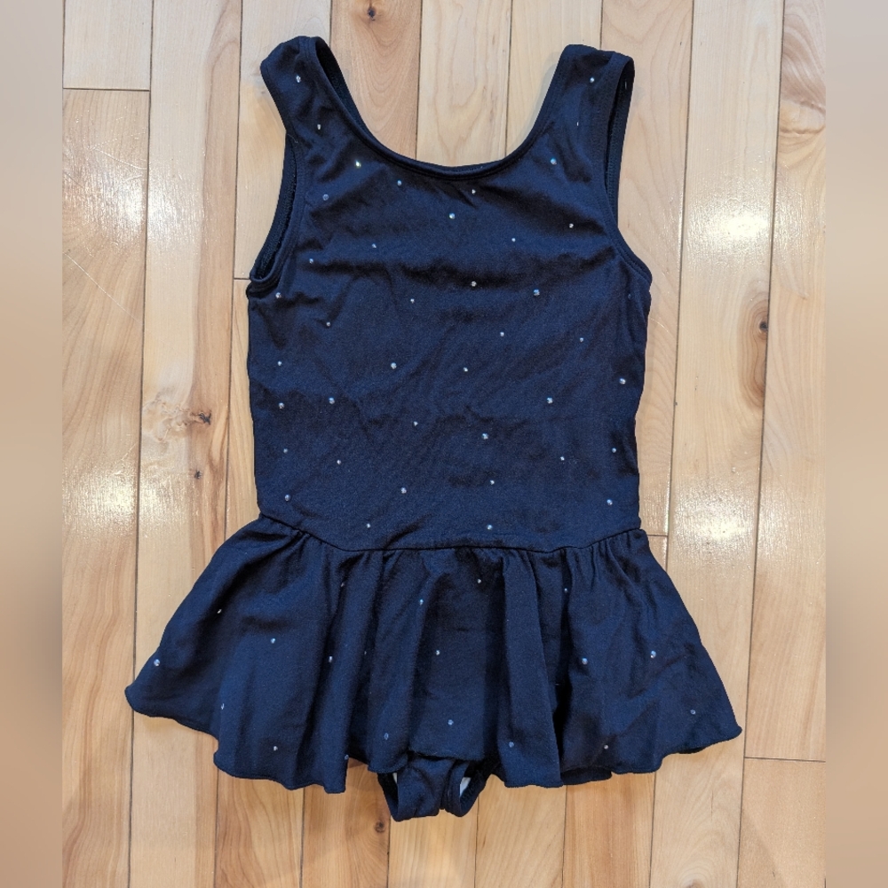 Charming Black Sleeveless Kids Bodysuit